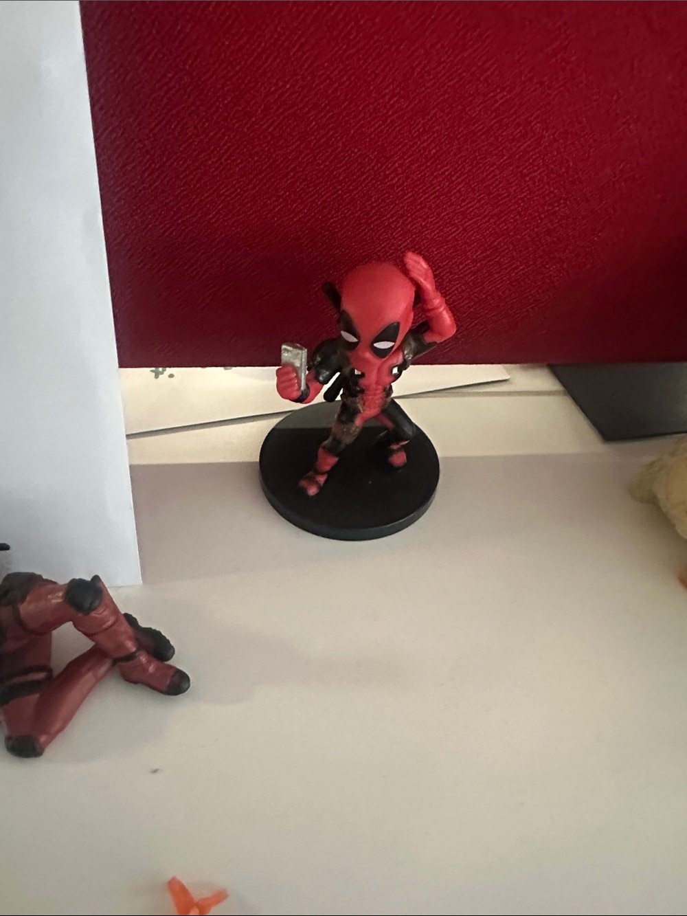 Deadpool Mini Figurine - Red and Black Collectible